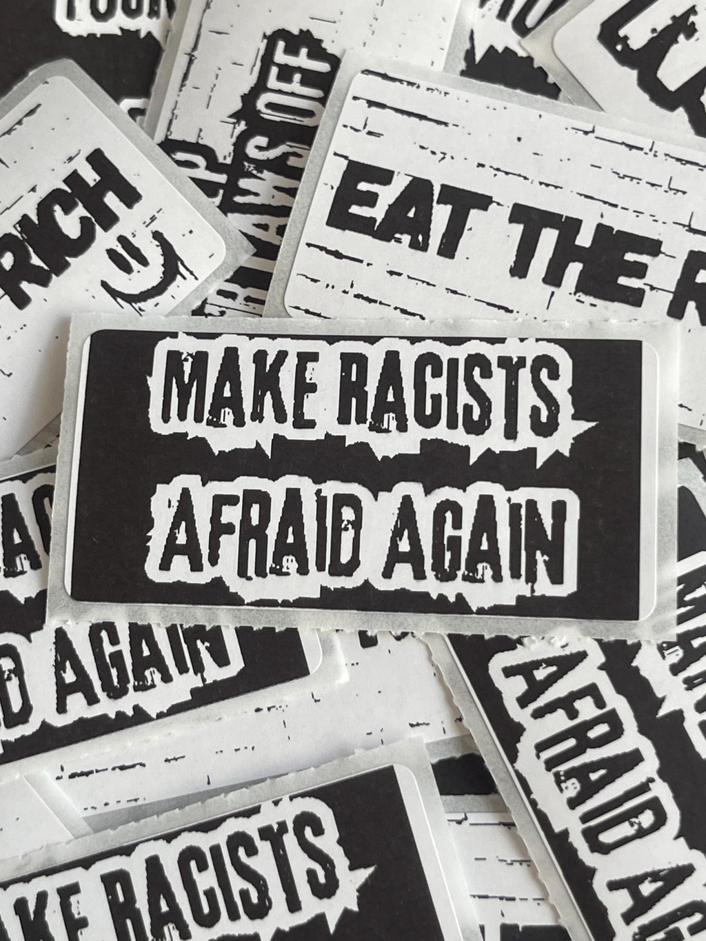 Thermal Sticker "Make Racists Afraid Again" Anti Racist Sticker