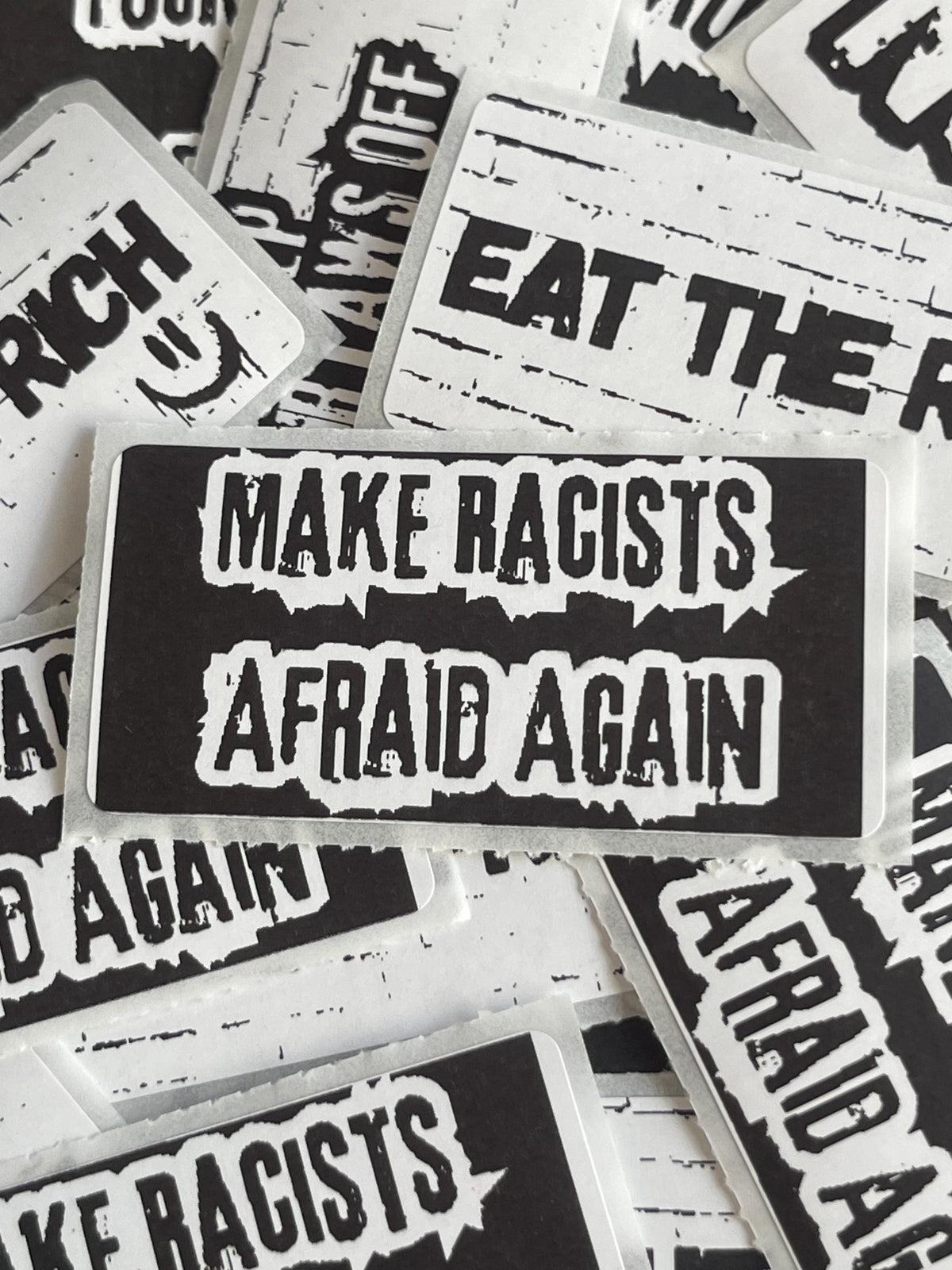 Thermal Sticker "Make Racists Afraid Again" Anti Racist Sticker