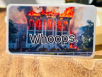 Plantation Fire Political Satire Sticker Nottoway in Flames
