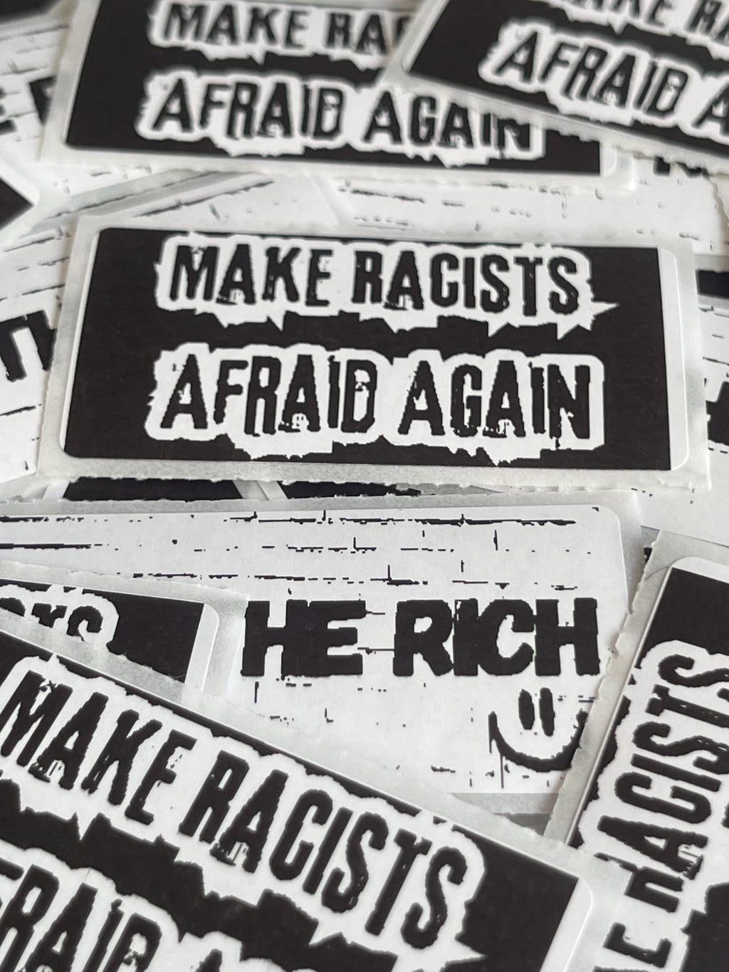 Thermal Sticker "Make Racists Afraid Again" Anti Racist Sticker
