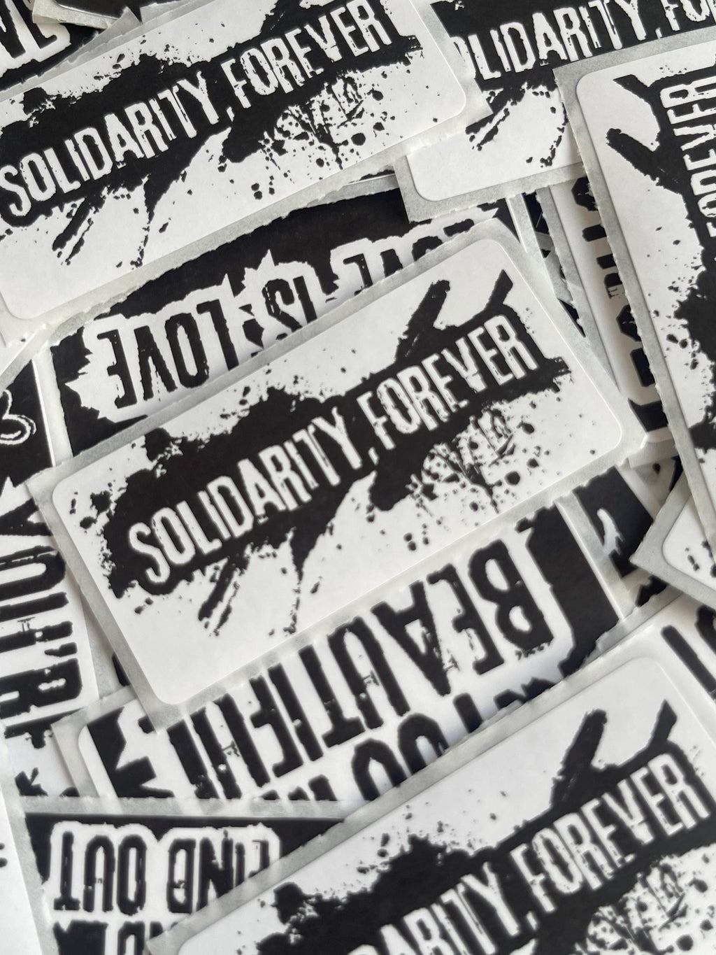 Union Thermal Sticker: "Solidarity Forever" Workers Rights Vinyl Decal