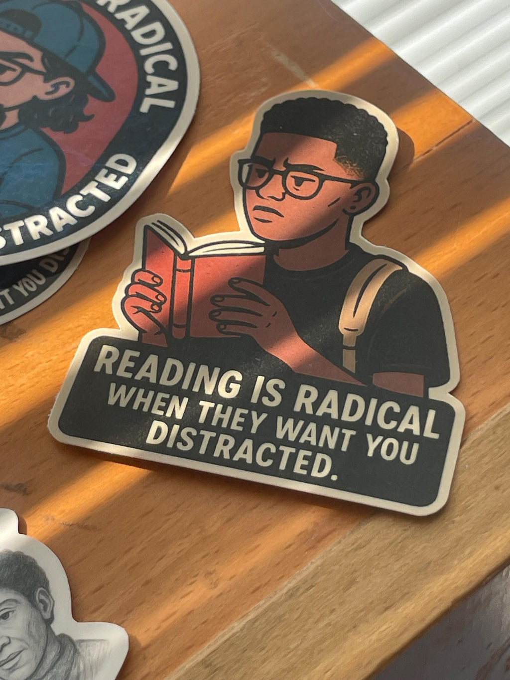 "Reading Is Radical" Sticker - Black Student Empowerment