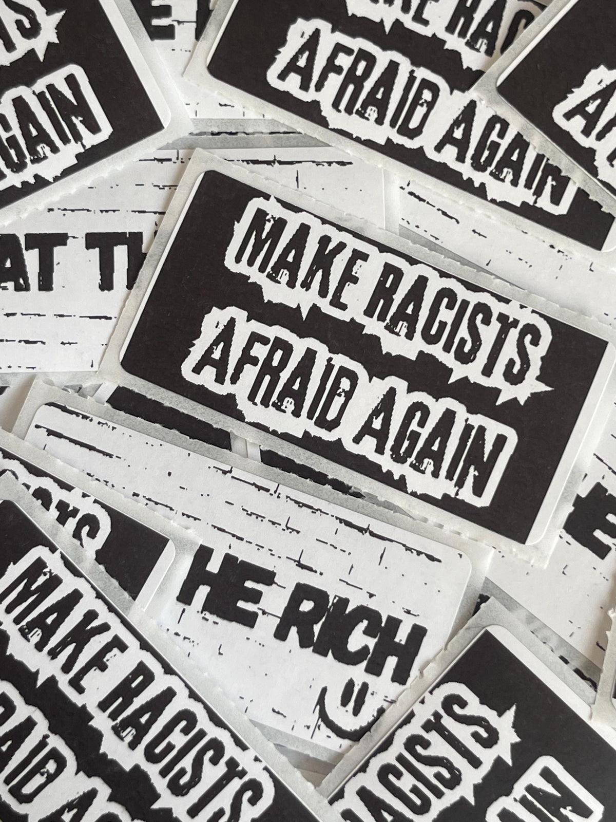 Thermal Sticker "Make Racists Afraid Again" Anti Racist Sticker