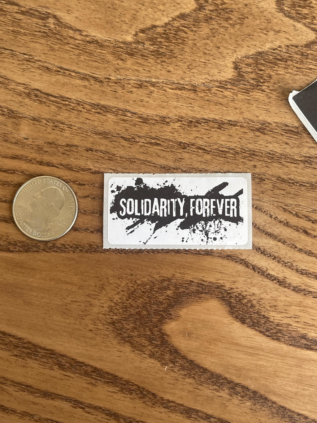 Union Thermal Sticker: "Solidarity Forever" Workers Rights Vinyl Decal