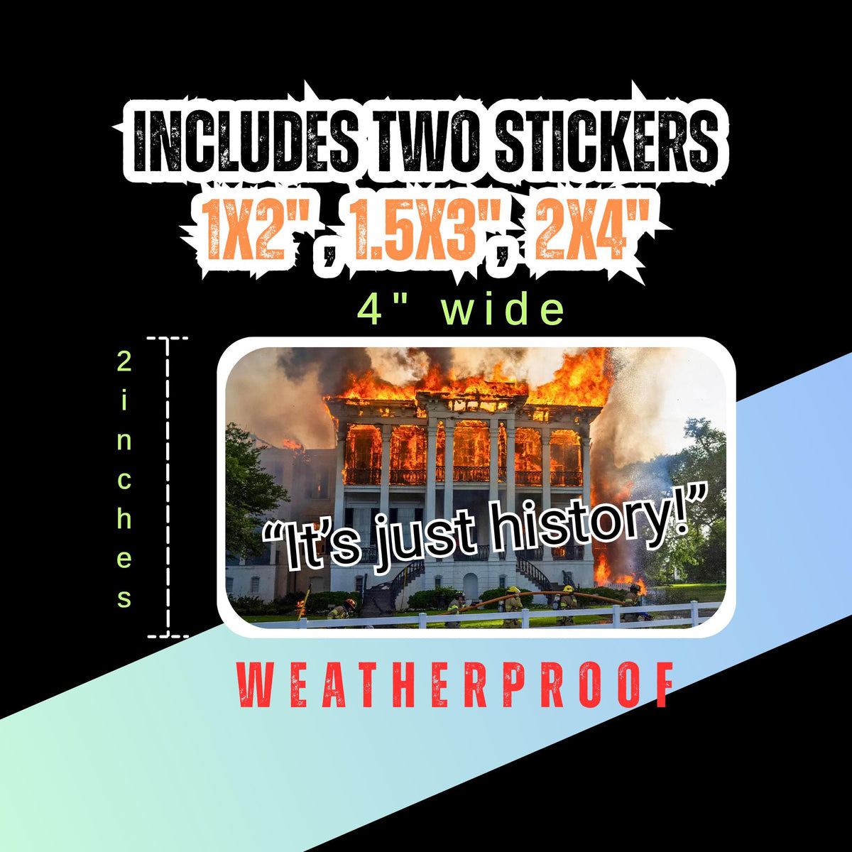 Sarcastic Anti-Racist Stickers Nottoway Plantation