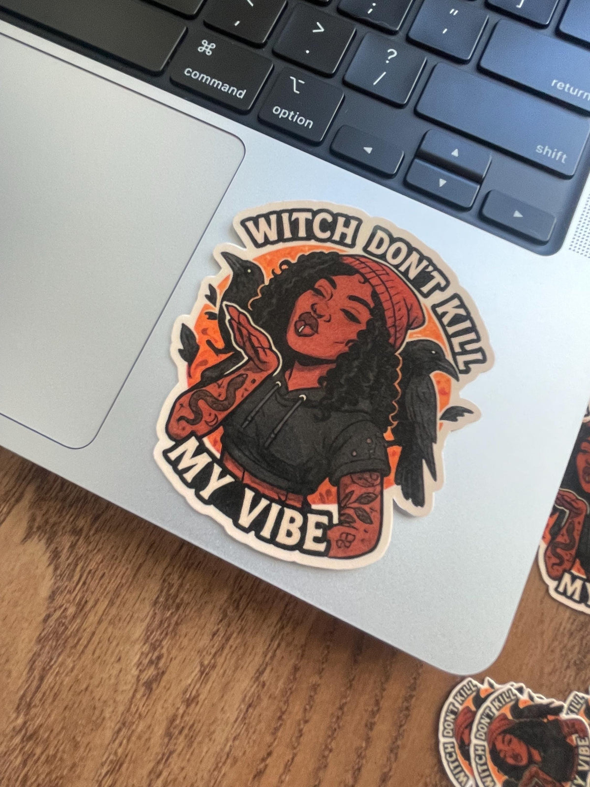 Halloween Stickers - "Witch Don't Kill My Vibe" Witchy Sticker (Dark Humor)