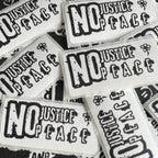 Thermal Sticker "No Justice No Peace" Protest Vinyl Decal