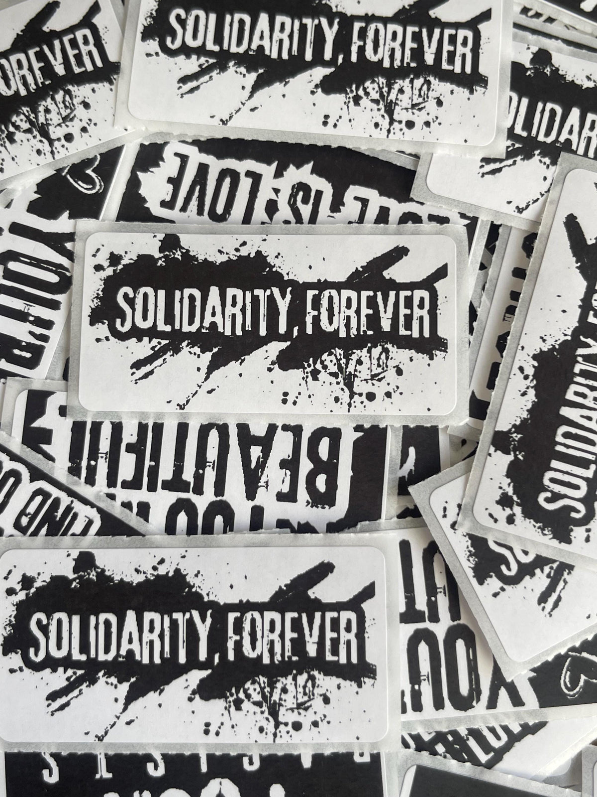 Union Thermal Sticker: "Solidarity Forever" Workers Rights Vinyl Decal