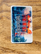 Plantation Fire Political Satire Sticker Nottoway in Flames