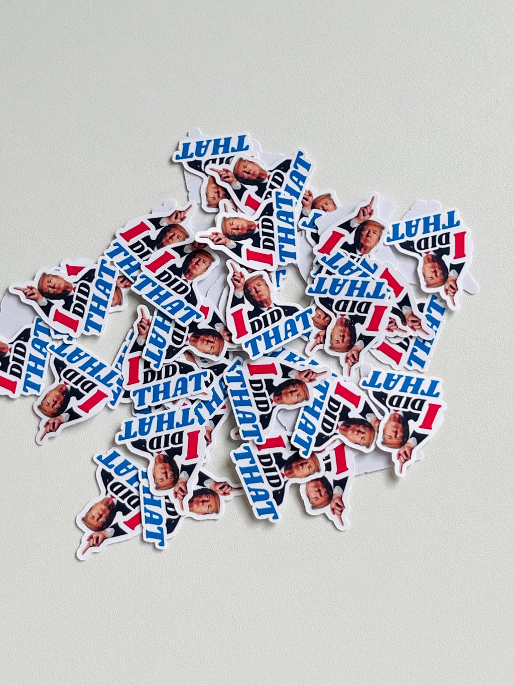 Funny Anti Trump Sticker 100 Pack 'I Did That' (Mini Vinyl Decals)