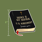 Bible Verse Sticker for Laptop - Christian Activist Faith Decal